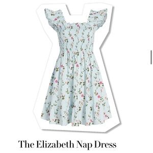 The Elizabeth Nap Dress - Pond Floral Poplin